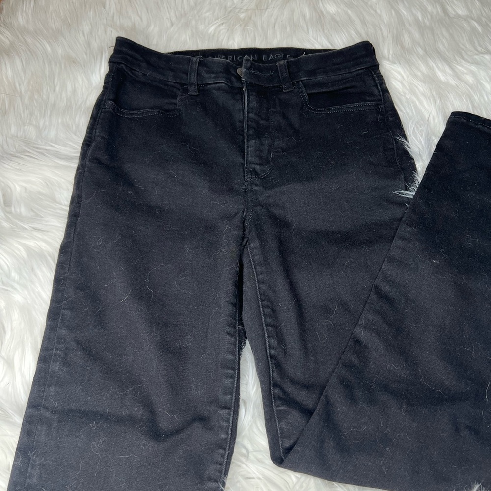 Black American Eagle High Waisted Jeggings